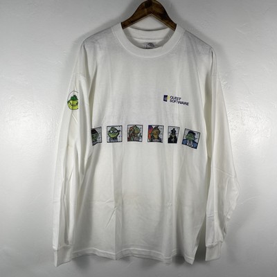 Vintage Quest Software Toad Dev Team Shirt Mens XL LS Computer Graphics Y2K