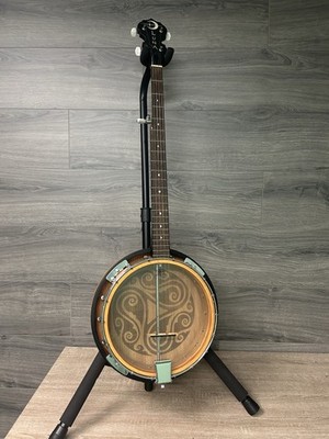 banjo tobacco Luna Celtic 5-string Banjo - Tobacco Burst #2886