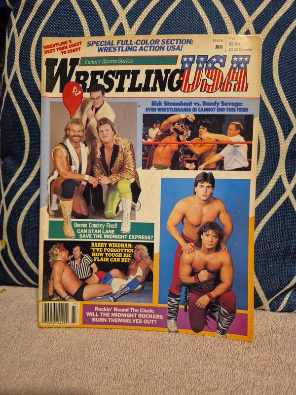 WRESTLING USA Fall 1987 MAGAZINE Midnight Rockers Ric Flair Randy Savage On Cove