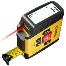 3-in-1 Digital Tape Measure with Laser, 165Ft Laser Tape Measure 16Ft Digital