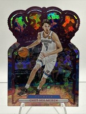 2023-24 Panini Crown Royale Chet Holmgren #99 Pink Crystal /75 Die-Cut OKC