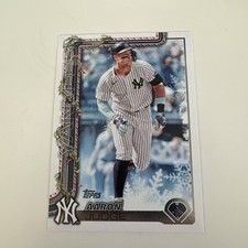 2025 Topps Holiday Aaron Judge H161 Holiday Variation NY Yankees