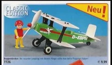 Playmobil 7726 Biplane Add On In Sealed Bag