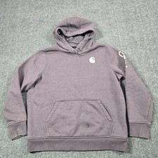 Carhartt Hoodie Women's XL Purple Iconic Clarksburg Logo Sweatshirt TS0288-W