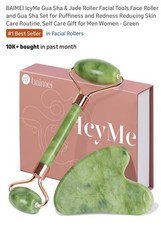BAIMEI IcyMe Gua Sha  Jade Roller Facial Tools Face Roller and Gua Sha Set