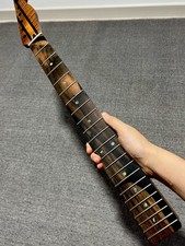 S S 5piece Ebony 22Fret satin DIY Roasting flame Maple Electric guitar Neck
