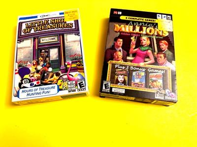ANNE'S MILLIONS + LITTLE SHOP OF TREASURES PC -ROM LOT 
