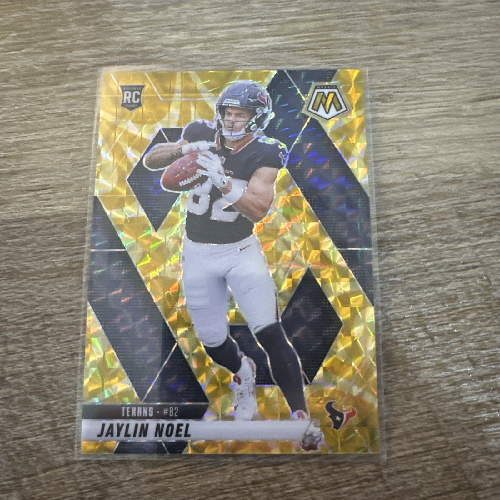 2025 Panini Mosaic Reactive Yellow Prizm Jaylin Noel RC Houston Texans No. 373