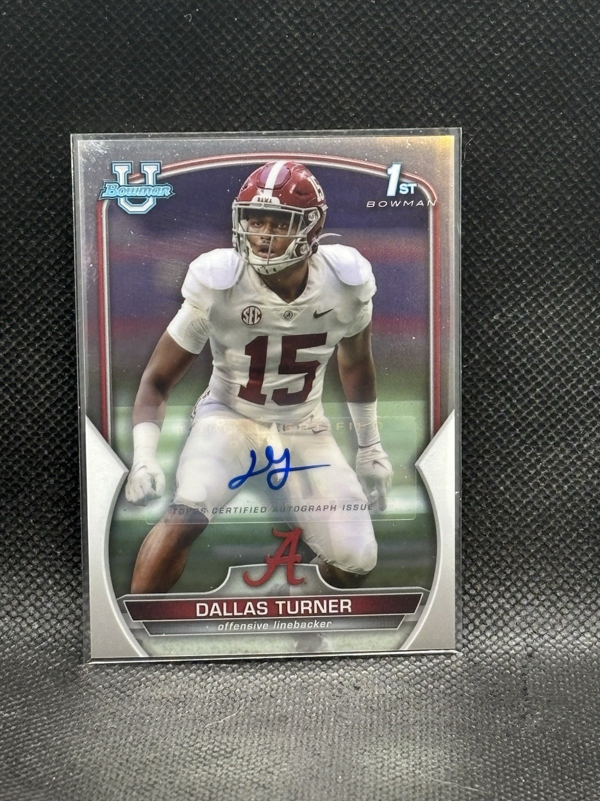 2022 Bowman University Chrome - Chrome Prospect Autographs Dallas Turner #6 (AU,