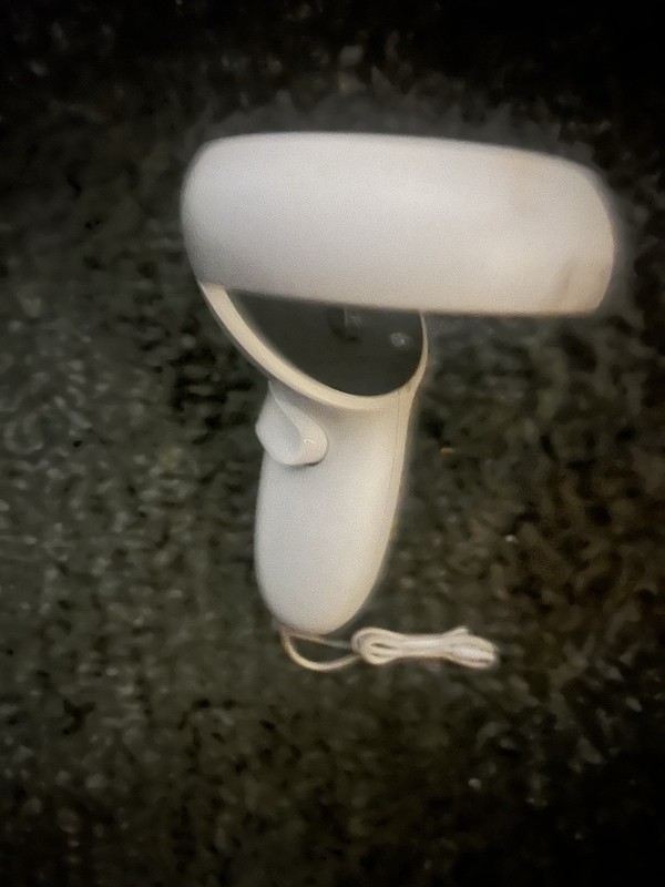 White VR Controller with Wrist Strap