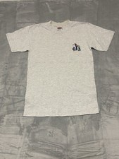 Vintage Nutmeg Golf T Shirt Mens M Heather Gray USA Made Embroidered 90s Cotton