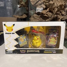 pokemon trading card game celebrations premium figure collection pikachu vmax Celebrations: 25th Anniversary What's Inside? Pokemon Celebrations Pikachu
