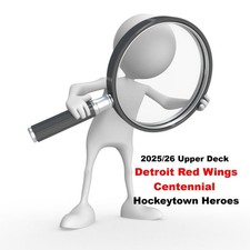 2025-26 Upper Deck Detroit Red Wings Centennial Hockeytown Heroes - You PICK