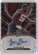 2021 Panini Spectra Rookie Auto Hyper Prizm 9/60 Jamin Davis #259 Auto 17j1