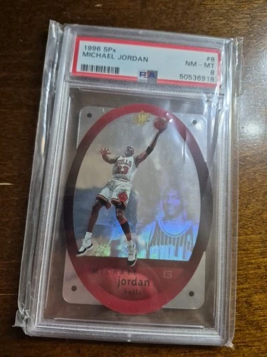 1996 SPx #8 Michael Jordan card  NM-MT PSA 8