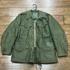 Vintage M-1951 Field Jacket OG 107 Mens Small Regular W/Liner Military READ  