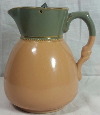 Lovatt Langley Mill Keramik Vintage bleifrei grün rosa Glasur Steinzeug Krug