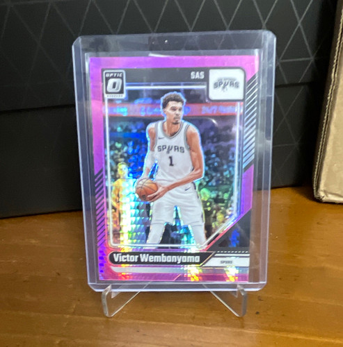 panini 2024-25 donruss optic Victor Wembanyama spurs #45 Pink Hyper Prizm