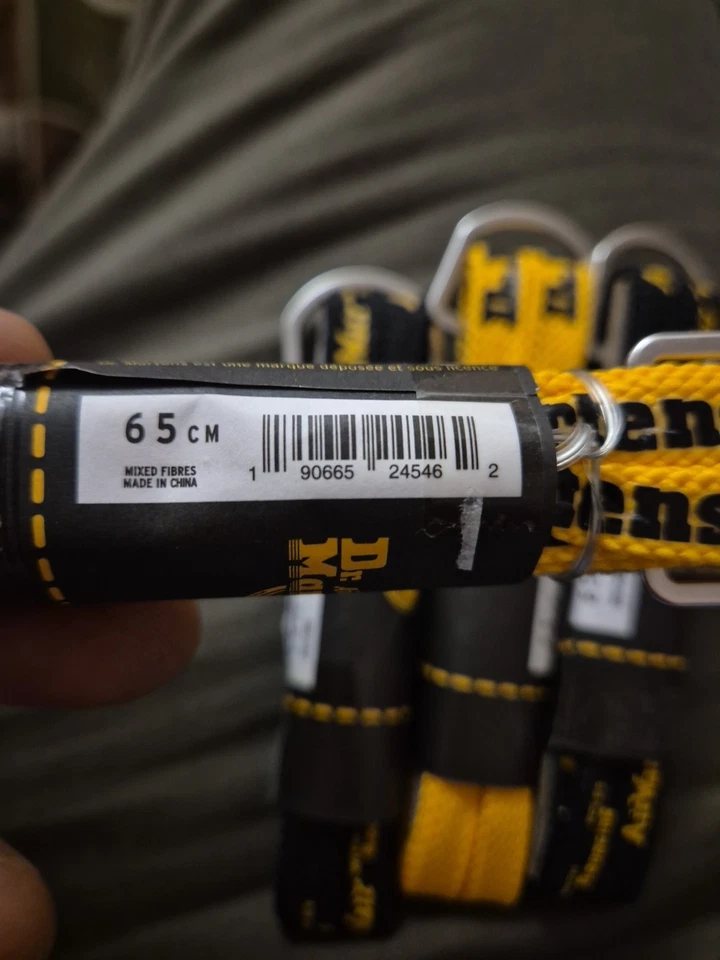 Dr Martens Airwair 65cm Laces Bundle 2xyellow 2xblack Brand New Flat - Image 2 of 4