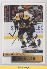 2019-20 Upper Deck MVP Silver Script Marcus Johansson #8 READ 0tf
