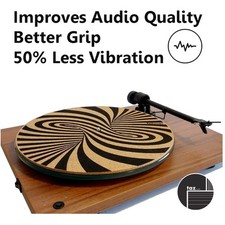 Eco-Friendly Cork Turntable Mat - Unique Design