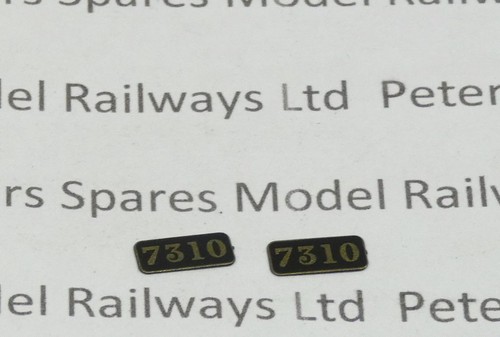 Placa de número de calibre Dapol 115910 43xx Mogul OO 7310 (par) | Condition: New