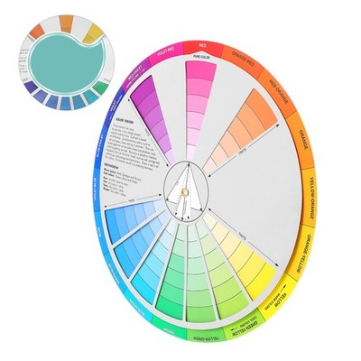 Color Learning Wheel Card Travel Colour for Artist Watercolor Painting