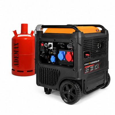 Inverter Stromerzeuger 11 kVA 8,9 kW 400V 230V Dual Fuel Benzin Gas Generator