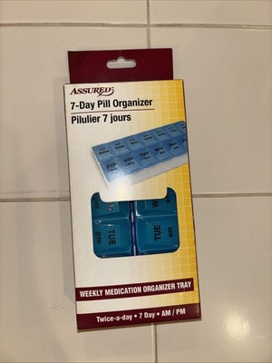 Assured Co., Pill Organizer, 7 Day, AM & PM: New In box