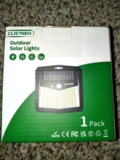 Large 128 LED Solar Wall Lights Outdoor Garden Motion Sensor Security Flood Lamp