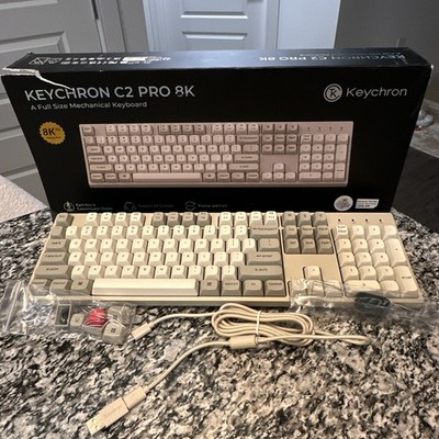 Keychron C2 Pro 8K RGB Mechanical Gaming Keyboard - Retro