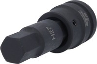 Ks Tools 450.0495 1'' Kraft-Bit-Stecknuss Innensechskant, Lang, 27 Mm