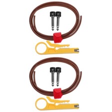 2 Sets Guitar Accessories Shielded Cable Accessory Amplifier Cord
