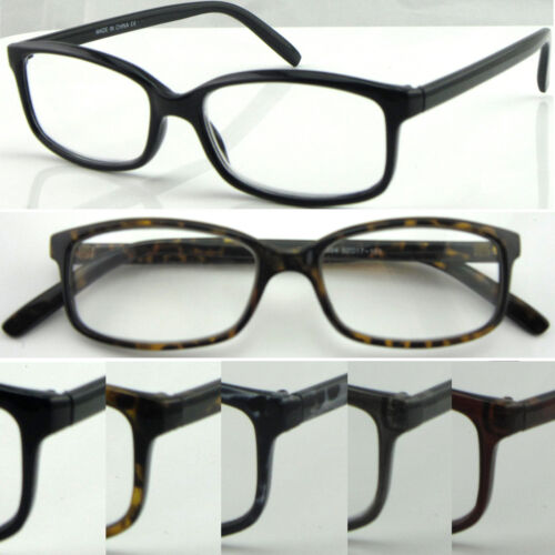 R354 Lekkie plastikowe okulary do czytania / metalowy zawias / unisex / prosty klasyczny styl - Zdjęcie 1 z 29