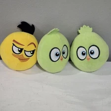 Angry Birds Hatchlings and CHUCK Plush Stuffed Animals 4" Used Burger King Toys
