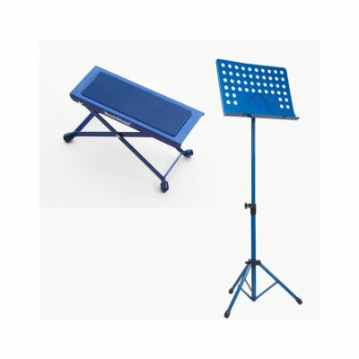 ZOUNDHOUSE Beginner Bundle 10: Footrest + Orchestra Stand / Blue