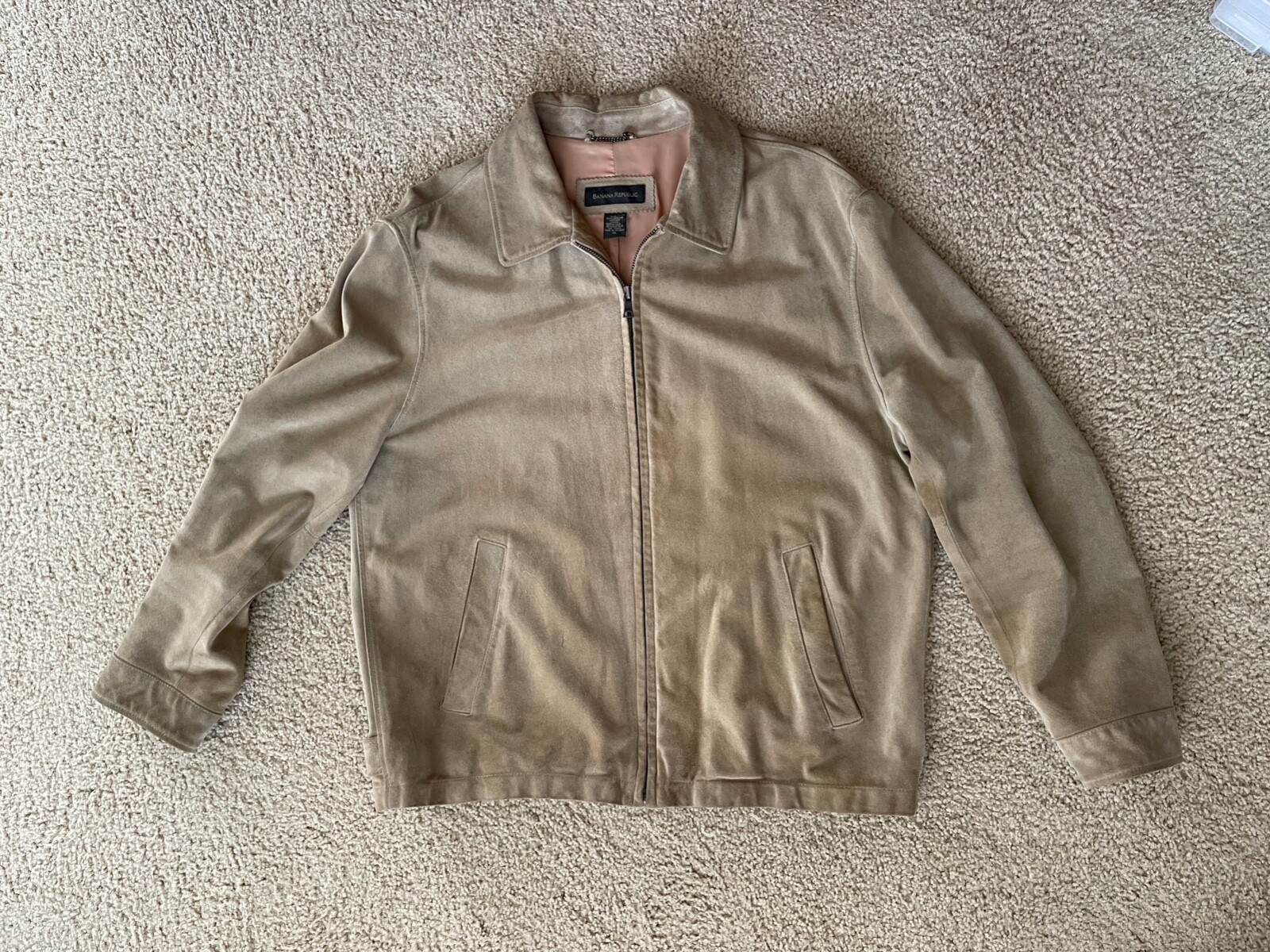Vintage Banana Republic mens suede jacket size XL Gem