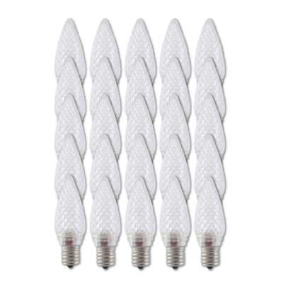 Aurio Lighting C9 LED Christmas Retrofit Lights E17 Base 25 Pack