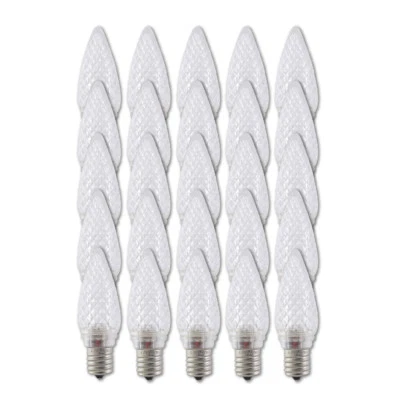 Aurio Lighting C9 LED Christmas Retrofit Lights E17 Base 25 Pack