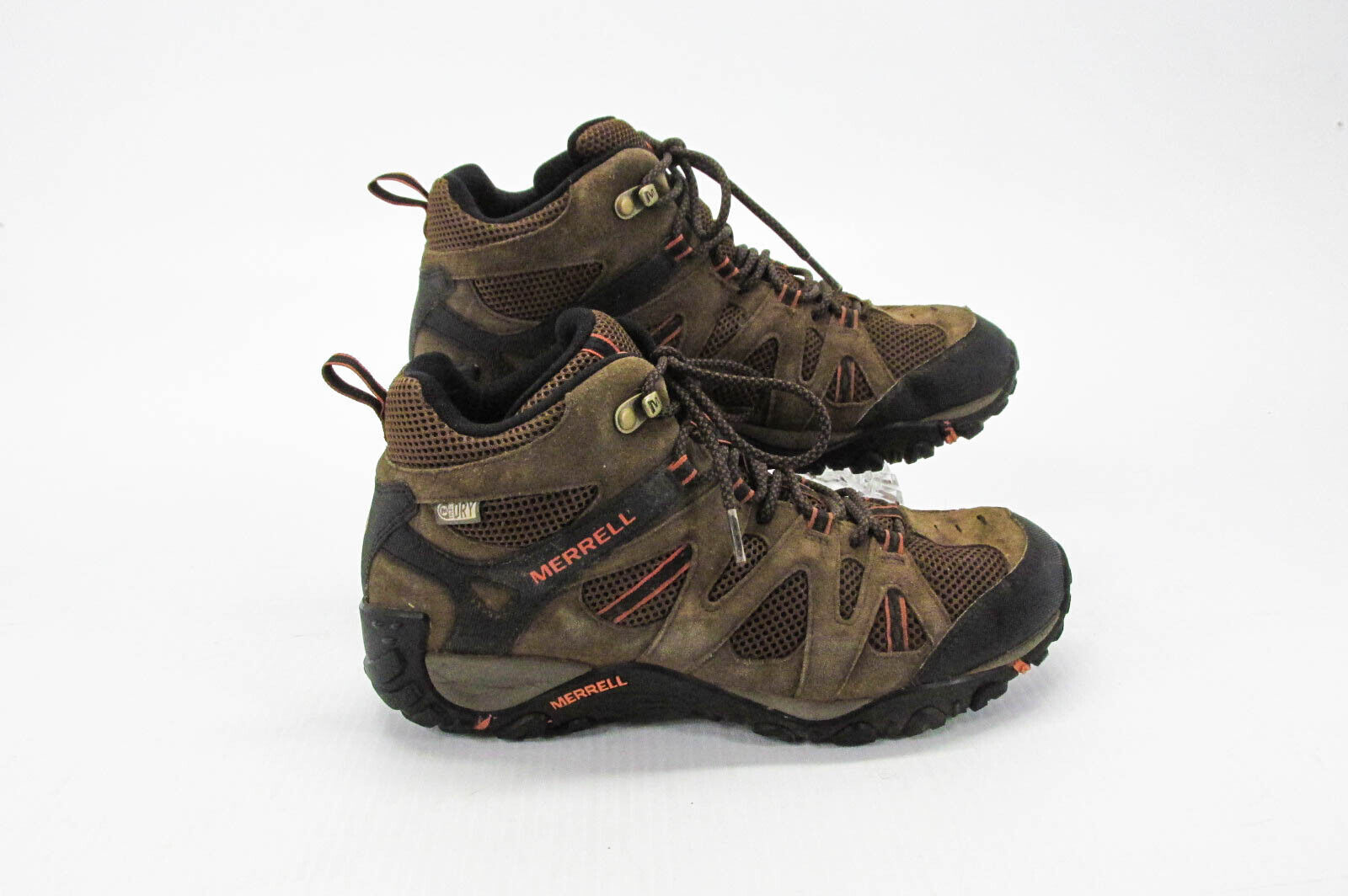 Stivali Merrell da uomo Deverta taglia media 9 5 M WP DRY scarpe da trekking trail usati vq