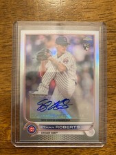 2022 Topps Chrome Update Refractor Auto Ethan Roberts RC Rookie Card AC-ERO Cubs