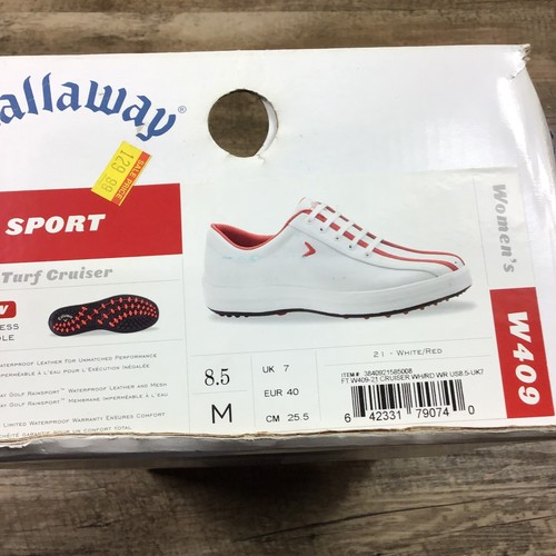 Neu Vintage Callaway Sport Turf Cruiser Größe 8,5 Soft Spike Golfschuhe - Bild 5 von 11