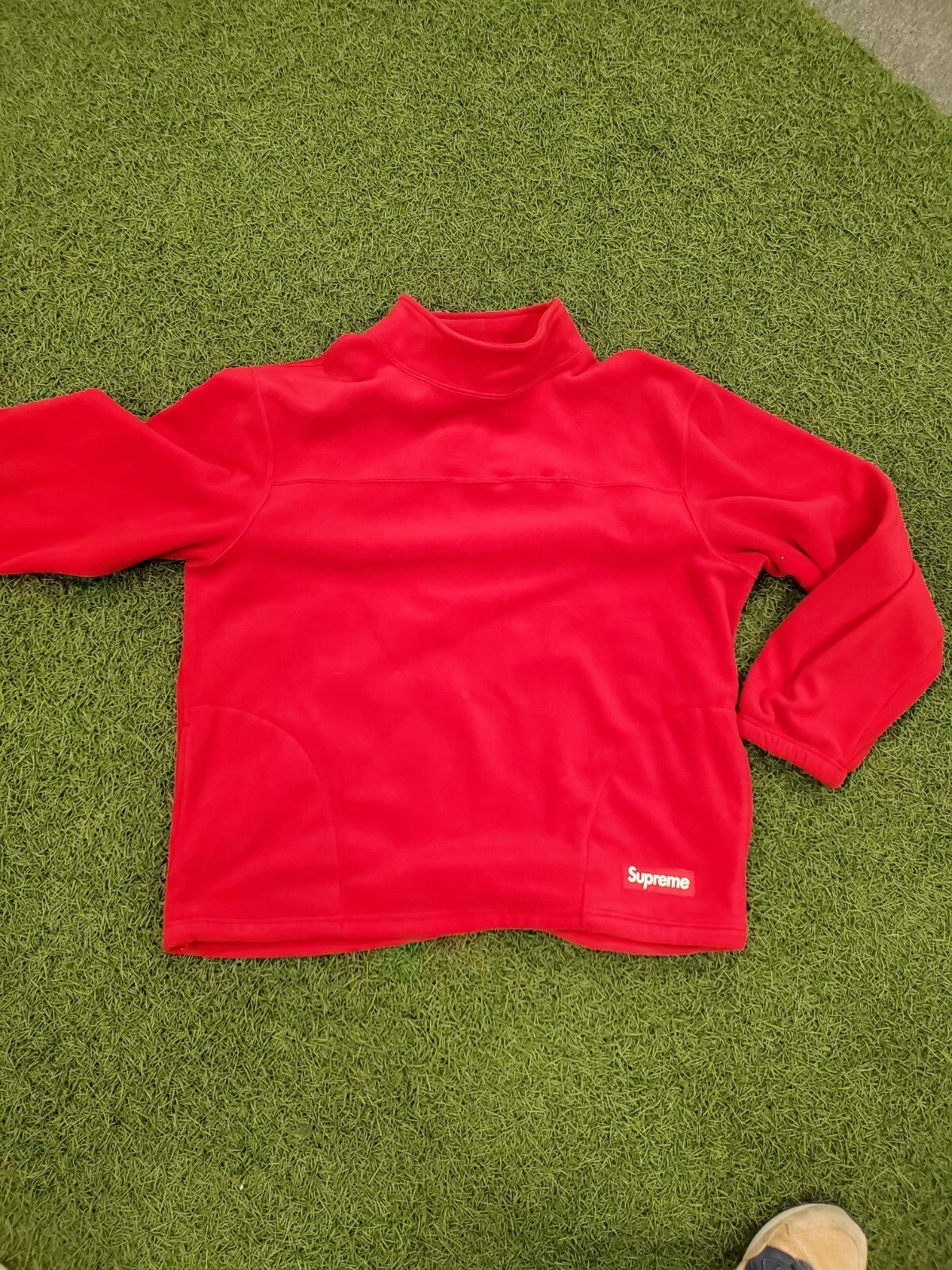 Pull à col simulé Supreme Polartec XLarge FW22 rouge