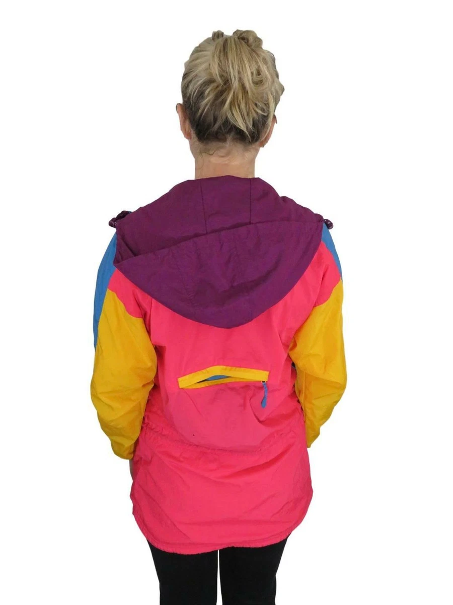 Nike pink and shop yellow windbreaker