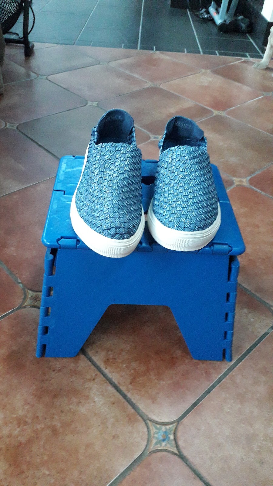 Ladies Size 7 Blue Casual Slip On Walking Womens Trainers Shoes RRP €29.99 UK image 2
