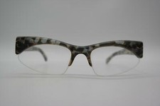 Vintage IDC 775 Brown Transparent Gold Half-Frame Glasses Frame NOS