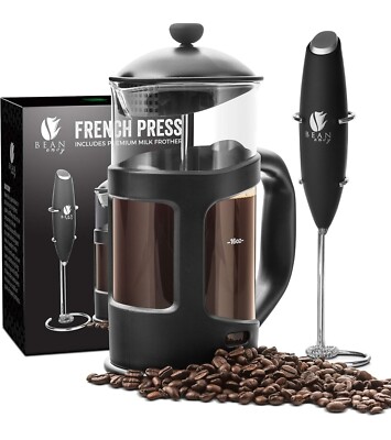 Bean Envy 34 oz French Press Coffee Espresso and Tea Maker - Premium Bundle...