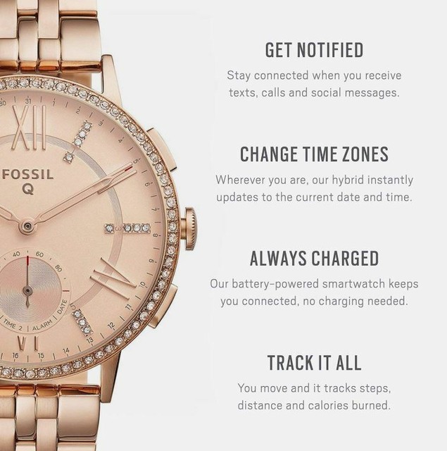 fossil q gazer rose gold