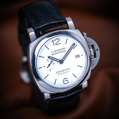 Panerai Luminor Marina Quaranta PAM01271 PAM1271 PAM 1271 White Dial 40mm B&P