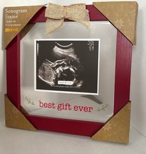 Sonogram Picture Frame 9"x 9" "Best Gift Ever" by Kate Milo